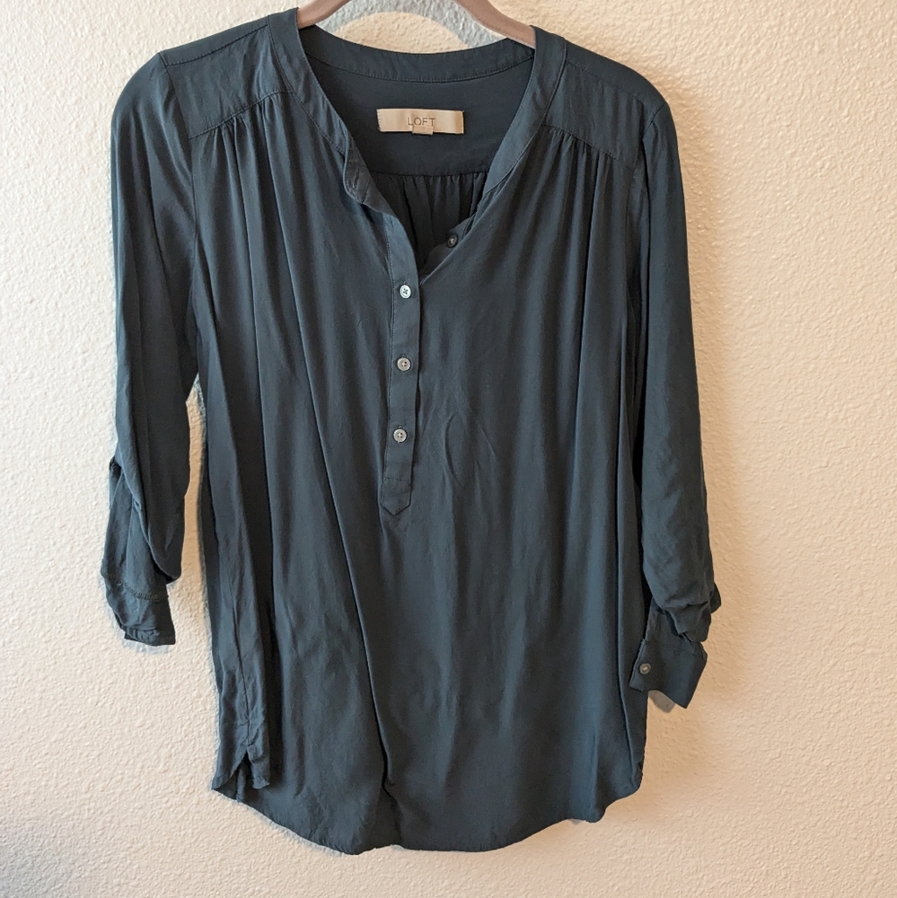 Dusty Blue Loft shirt - Picture 2 of 3